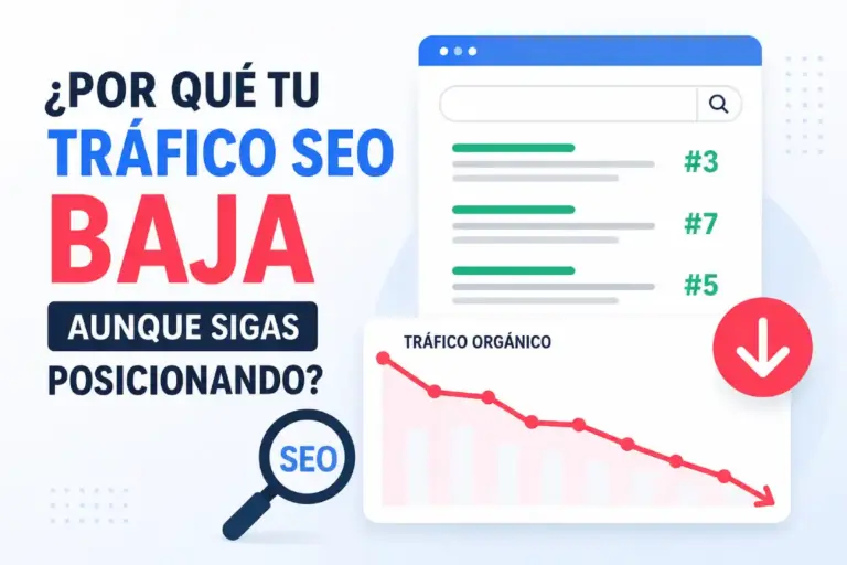 Por qué tu tráfico SEO baja aunque sigas posicionando